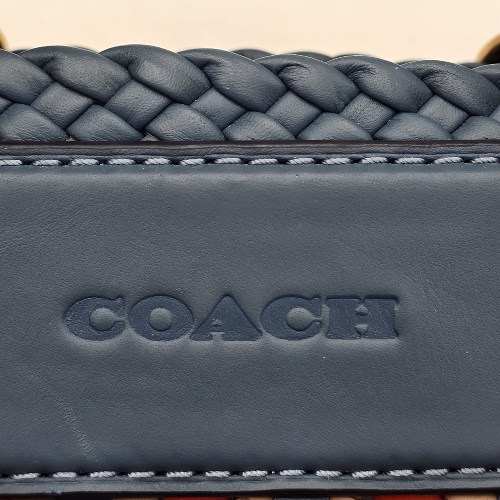 Coach 1941 Woven Tote 16, Lake - Picture 9 of 16